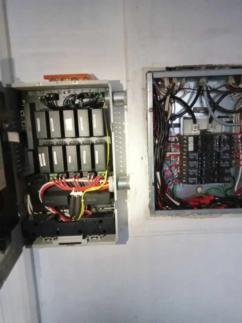 Electrical panel upgrade completed for Security Camera Wiring in Deep River
